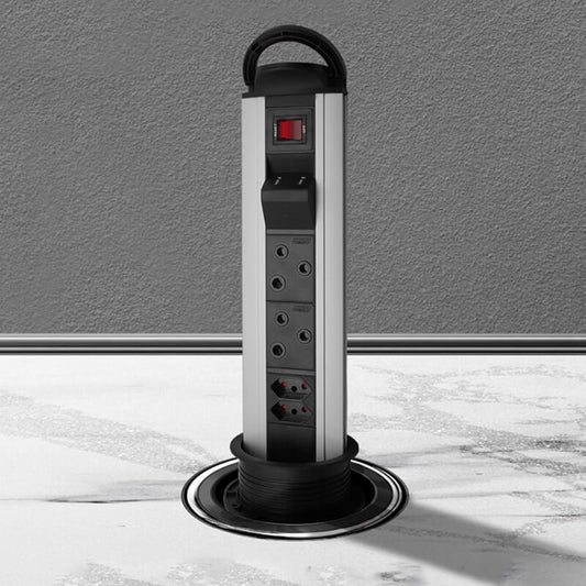 VETi Pull-Up Power Tower | 4-Way Socket & 2-Way USB | Aluminum Housing