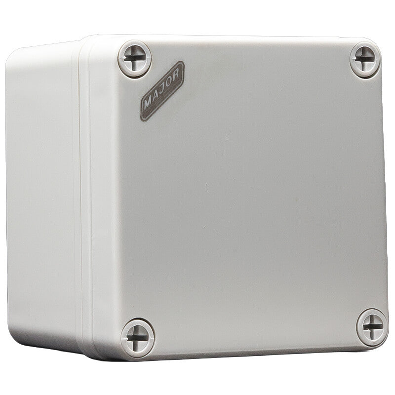 IP67 Weatherproof Polycarbonate Square Enclosure 100x100x75mm - High-Impact Industrial Box