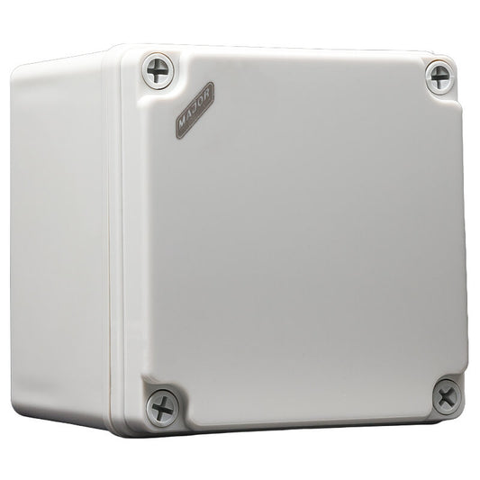 IP67 Weatherproof Polycarbonate Square Enclosure 125x125x100mm - High-Impact Industrial Box