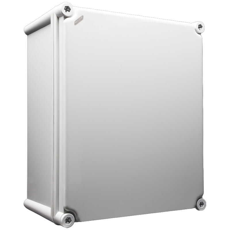 IP67 Weatherproof Polycarbonate Rectangular Enclosure 340x280x180mm - High-Impact Industrial Box