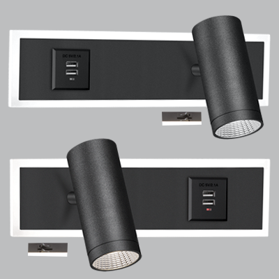WB205 Bright Star MATT BK 2 PIECES WALL LAMP IN ONE BOX