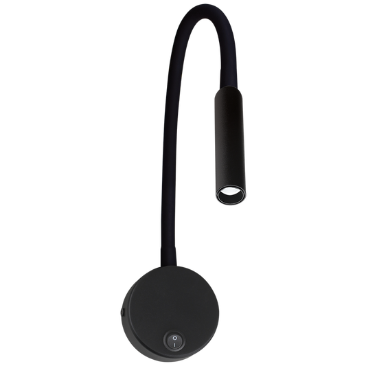 WB221 Bright Star BLACK 3W LED 4000K READING LIGHT IP20