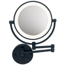 WB801 Bright Star BLACK 8" LED MIRROR LIGHT WITH MAGNIFY