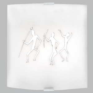 WB9003 Bright Star GLASS OPAQUE GLASS, 2 x 40W SES