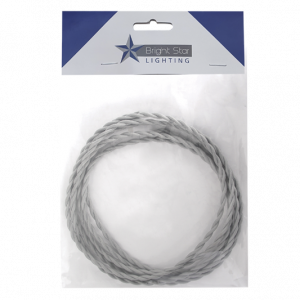 WIRE 080-5M Bright Star 5M PRE-PACK GREY TWISTED - 2 CORE