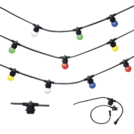 WSC012 Bright Star MULTICOLOUR 10 X G45 COLOUR BULBS