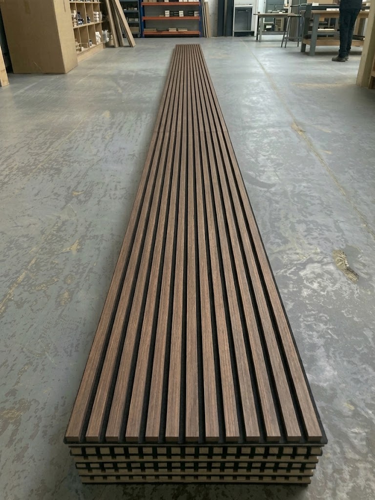 Bodie Urban Teak Acoustic Slatted Wood Veneer Wall Panel (2700mm x 600mm)45-ACP-UBTK-028