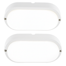 Bright Star BH124 WHITE 8 WATT OVAL PVC 4000K (IP65) BULKHEAD
