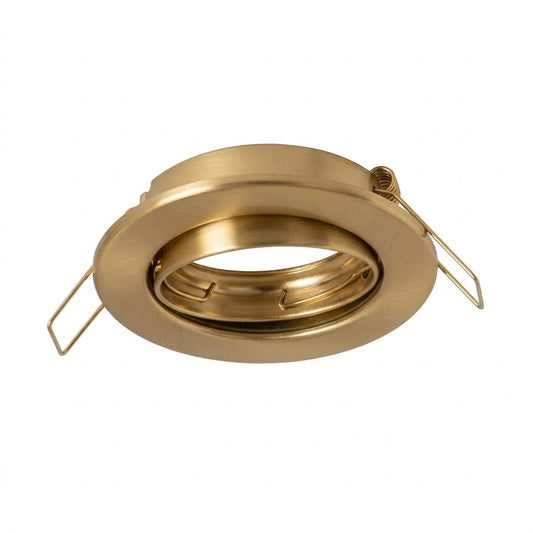 Bright Star DL067  GOLD SATIN TILT NO LAMPHOLDER 65mm CUT OUT