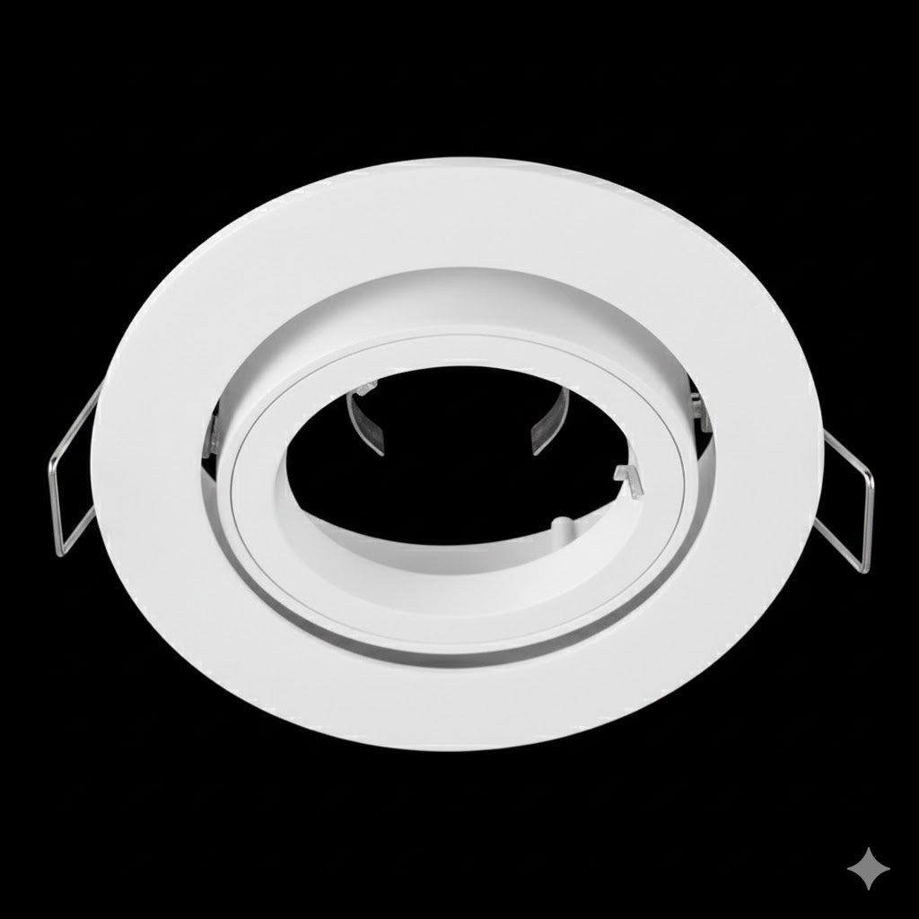 Bright Star DL233 WHITE 12V/220V -240V/50W TILT BAYONET LOCK CUT OUT 79MM