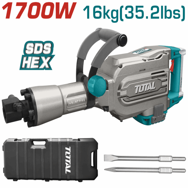 TOTAL 220V Demolition Breaker 1700W 16KG 45J TH215456