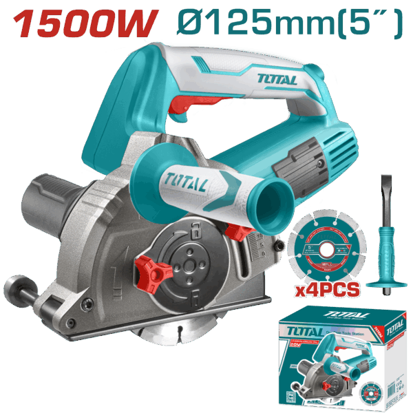 TOTAL 1500W WALL CHASER 125mm TWLC1256