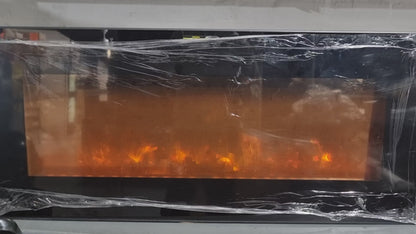 Radiant Indoor Fireplace  Glass Decorative  Heater with "Diamonds" | Flush Mount  (1800W) | RHE6