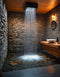 Waterfall Effect Shower Head Rose 40cm x 40cm