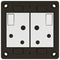 Legrand 572022 Monoblock White with White Cover Plate 2x RSA 4x4 Wall Socket