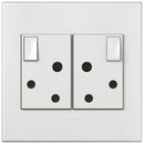 Legrand 572022 Monoblock White with White Cover Plate 2x RSA 4x4 Wall Socket