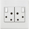 Legrand 572022 Monoblock White with White Cover Plate 2x RSA 4x4 Wall Socket