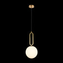 K. Light A-KLCH-913-25 Antique Brass with Opal White Glass 230v 60W E27 Medium Croquet Antique Brass Glass Pendant