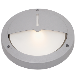 Bright Star Lighting BH052 SILVER 270mm Round Eye Lid IP54 ES Bulkhead