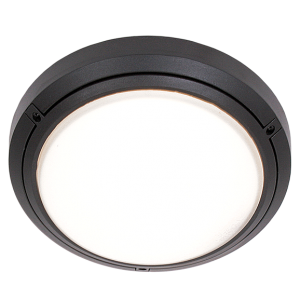 Bright Star Lighting BH058/1 BK Round Bulkhead Black IP44 1X60W ES Bulkhead