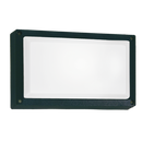 Bright Star Lighting BH075 BLACK Rectangle,1x15W ES, Die Cast, Poly Cover IP44