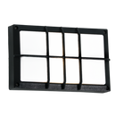 Bright Star Lighting BH076 BLACK Rectangle, Grid,1x15W ES, Die Cast, Poly Cover IP44