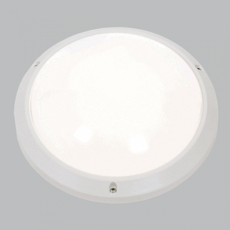 Bright Star Lighting BH114 WHITE ABS Plastic Bulkhead with Opal Polycarbonate Cover