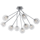 Bright Star Lighting CF016/9 CHROME Polished Chrome Ceiling Fitting with Clear Glass