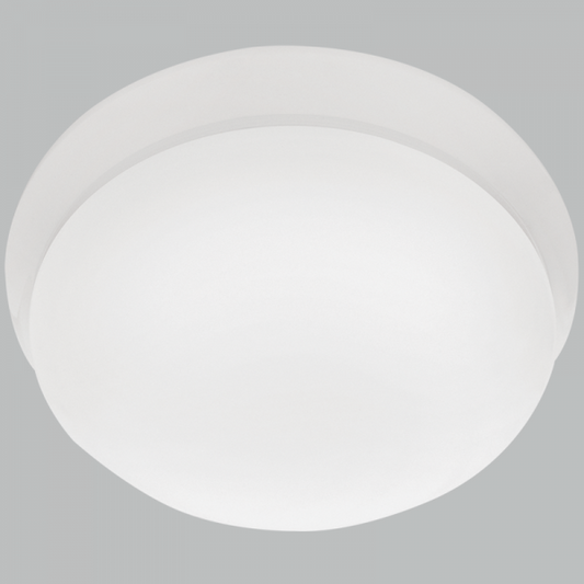 Bright Star Lighting CF017 SM WH Metal LED Ceiling Fitting with Polycarbonate Cover Bayonet Lock