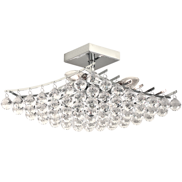 Bright Star Lighting CF052 CHROME Polished Chrome Fitting with Acrylic Crystals