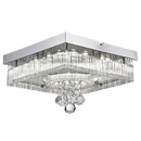 Bright Star Lighting CF110 LED Polished Chrome Ceiling Fitting with Glass and Crystals