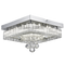 Bright Star Lighting CF110 LED Polished Chrome Ceiling Fitting with Glass and Crystals