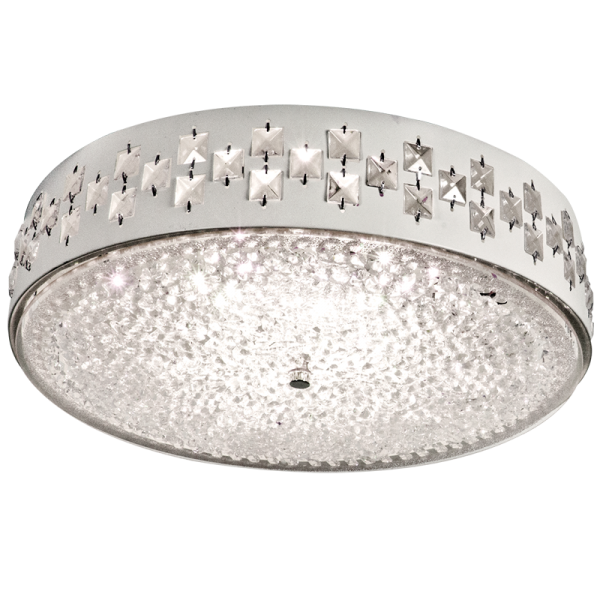 Bright Star Lighting CF118/24 WATT LED Ceiling Fitting with Glass and Crystals