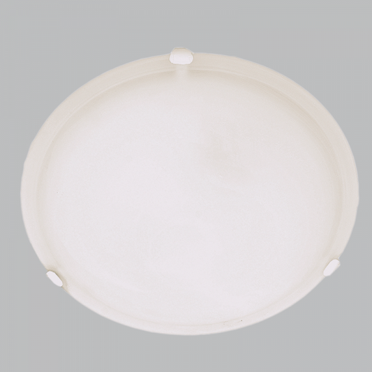 Bright Star Lighting CF12009 LARGE Metal Base with Alabaster Glass and White Clips
