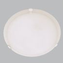 Bright Star Lighting CF12009 SMALL WHITE Metal Base with Alabaster Glass and White Clips