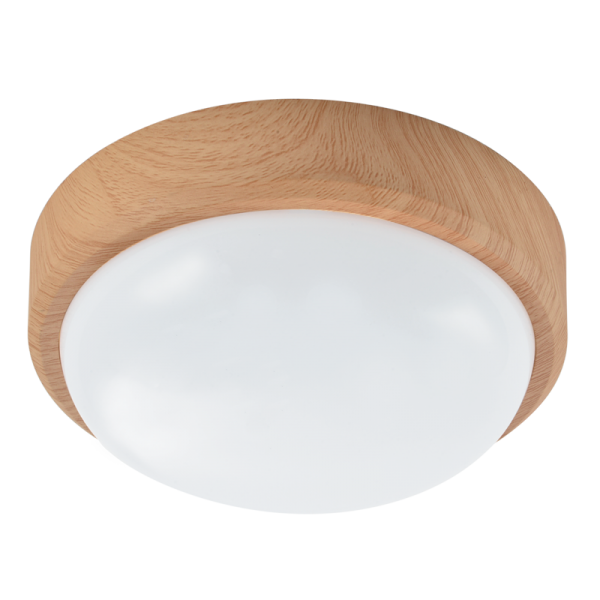 Bright Star Lighting CF125 LIGHT WOOD Polycarbonate Ceiling Fitting with Bayonet Lock IP54