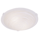 Bright Star Lighting CF1299 SMALL Patterned White Glass Fitting with White Clips