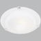Bright Star Lighting CF1308LG CHROME Large Metal Base with Silver Patterned Alabaster Glass and Silver Clips