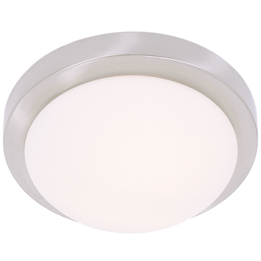 Bright Star Lighting CF1550 LARGE Satin Chrome Fitting with White Glass
