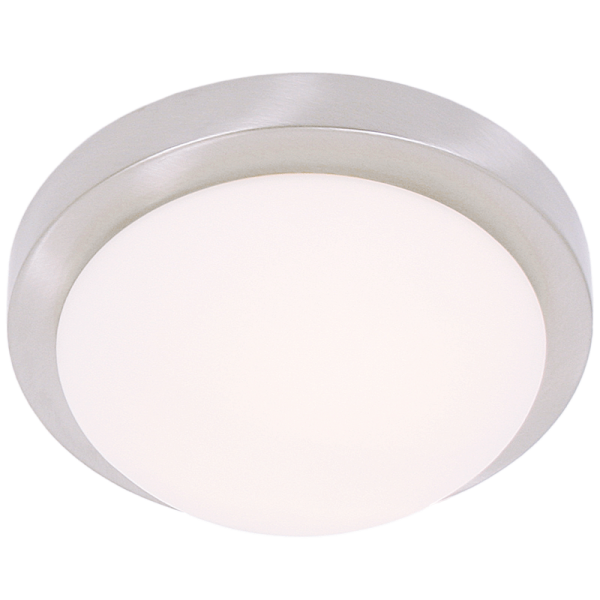 Bright Star Lighting CF1550 SMALL Satin Chrome Fitting with White Glass