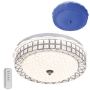 Bright Star Lighting CF164 RGB Colour Changing Ceiling Fitting with Frosted Patterned Glass Acrylic and Remote Control