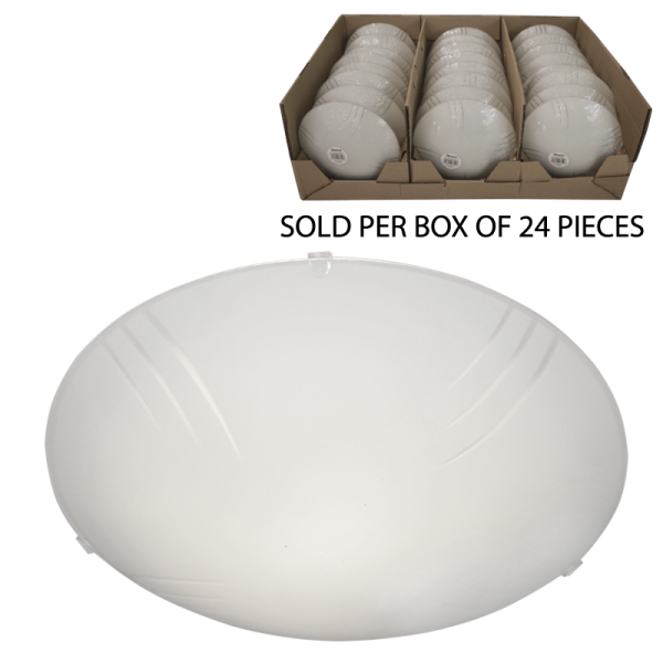 Bright Star Lighting CF189 TYPE C Metal and Frosted Glass with Clear Plastic Clips (24 Pieces)