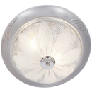 Bright Star Lighting CF218 CHROME Metal Base with Clear and Frosted Patterned Glass