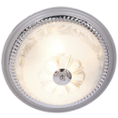 Bright Star Lighting CF219 CHROME Metal Base with Clear and Frosted Patterned Glass