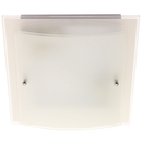 Bright Star Lighting CF267 LARGE Frosted Glass Fitting with Polished Chrome Clips