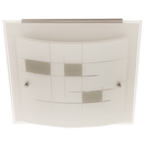 Bright Star Lighting CF268 SMALL Frosted Patterned Glass Fitting with Polished Chrome Clips