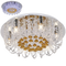 Bright Star Lighting CF2826/6 LED Polished Chrome Flush Mount Ceiling Fitting with Clear and Amber Crystals