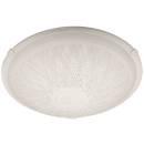 Bright Star Lighting CF293 SMALL Patterned White Glass Fitting with White Clips