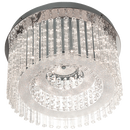 Bright Star Lighting CF294 LED Stainless Steel LED Ceiling Fitting with Glass and Acrylic Crystals