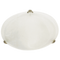 Bright Star Lighting CF2999LG SATIN Large Alabaster Glass Fitting with Satin Chrome Clips